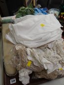 A quantity of table linen etc
