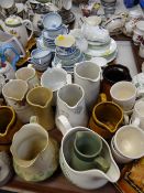 A quantity of mixed jugs & pottery together with teaware etc
