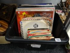 Large quantity of vinyl records including Rod Stewart, Rita Coolidge, Shirley Bassey, Nat King