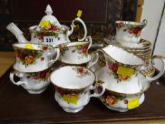 A quantity of Royal Albert Old Country Roses teaware