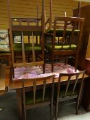 A circa 1970s G-Plan or style extending breakfast table & four chairs