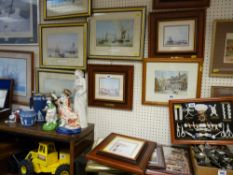 Large parcel of maritime themed framed prints