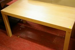 Modern light wood coffee table