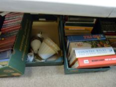 Quantity of mixed books, table lamp etc