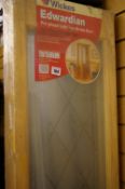 Unused pair of Wickes solid pine bi-fold door