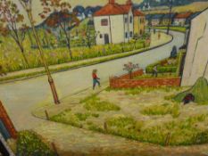 Period oil on canvas - children at play