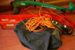 Flymo garden vac and a Black & Decker strimmer E/T