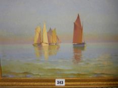 AFTER DYMOND framed oil on board - seascape