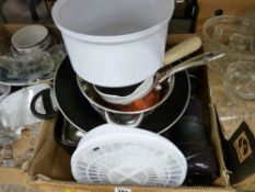 Box of good modern cookware