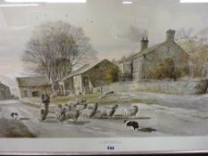 Print of a watercolour by ALAN INGHAM
