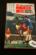 The Manchester United Football Book, no. 5 by David Meek, 1970s, having numerous signatures