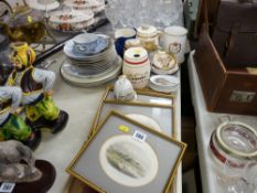 Parcel of mixed porcelain, engravings etc