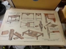 Quantity of carpenter's designs etc