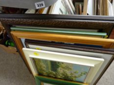 Quantity of framed pictures and prints