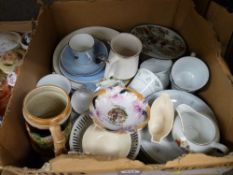 Mixed box of decorative teaware etc
