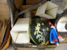 Selection of table lamps etc