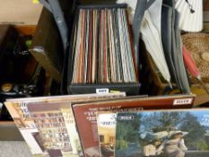 Cased quantity of LP records