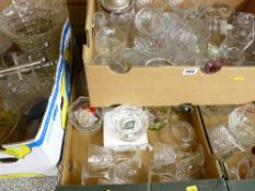 Very large quantity of heavy quality mixed glassware and other glassware including cranberry etc