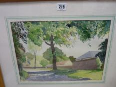 FISH? watercolour - countryside scene