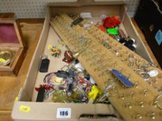 Large keyring collection and two keyring racks