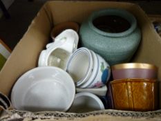 Quantity of pottery planters etc
