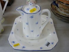 Shelley bowl and lidded jug set