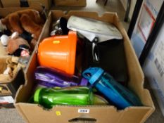 Box of mixed kitchenware etc