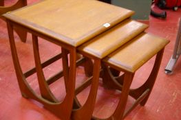 Set of three G-Plan teak occasional tables