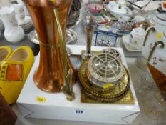 Parcel of decorative brassware, copperware and similar items