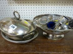 Parcel of mainly electroplate ware