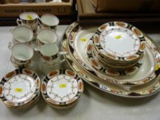 Quantity of Staffs teaware with good sized platters