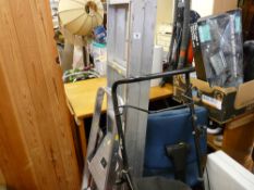 Two lightweight aluminium stepladders