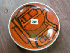 Poole pottery charger