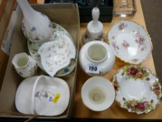 Items of Wedgwood Kutani Crane, Paragon, Aynsley 'Cottage Garden' and similar items