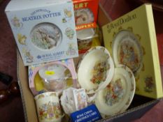 Quantity of Bunnykins, Royal Albert, Wedgwood china dinnerware etc