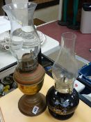 Two oil lamps