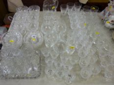 Extensive collection of drinking and other quality glassware