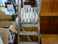 Vintage wooden stepladder
