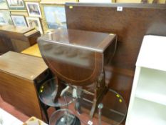 Drop side coffee table with lyre ends