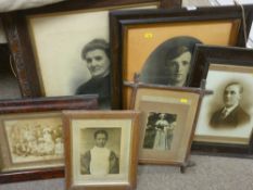 Parcel of circa 1900 photographic portraits etc