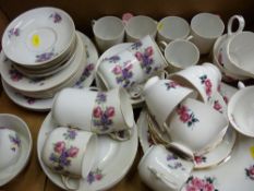 Good quantity of Royal Osborne pink decorated teaware and other ceramics
