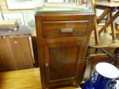 Polished bedside cabinet