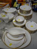 Quantity of Royal Doulton Delacourt dinnerware including tureens