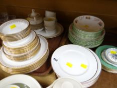 Parcel of mixed dinnerware including the patterns Minton Spring Blossom & Royal Albert Burlington