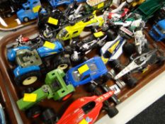 A quantity of loose Diecast motor sports vehicles etc