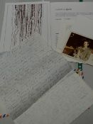 A parcel of correspondence letters & prints from and relating to the important twentieth century