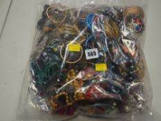 A large quantity of modern & vintage costume jewellery