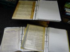 A collection of vintage sheet music dating from the 1940s & 50s