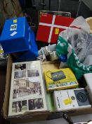 A box of retro gadgets & small electricals