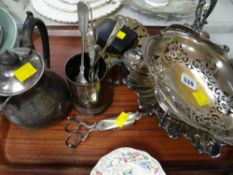 Parcel of EPNS including candle snuffers